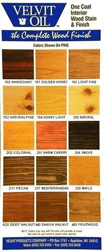 Velvit Oil Low VOC wood stain and sealer - interior- pint